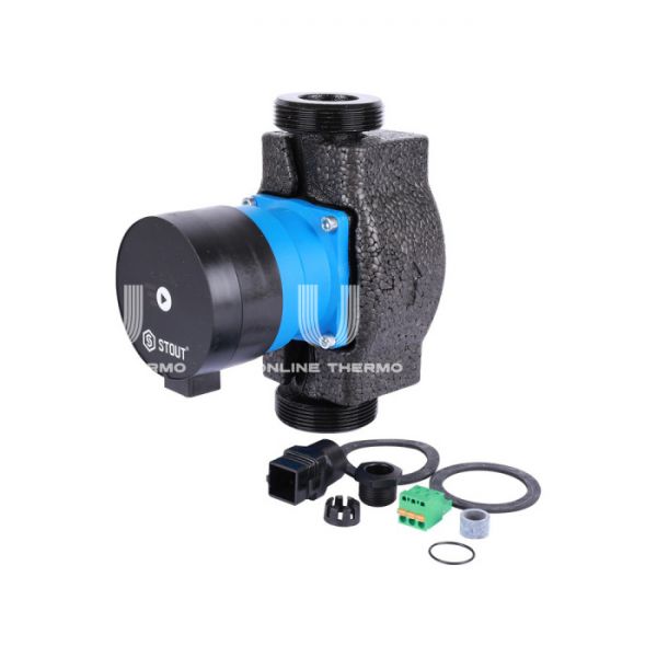 Насос циркуляционный Stout mini SPC-0002-3240180 32-40, с теплоизоляцией, база 180 мм