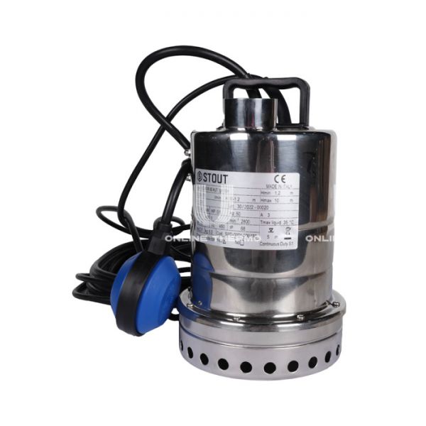 Насос дренажный Stout из нержавеющей стали с поплавком