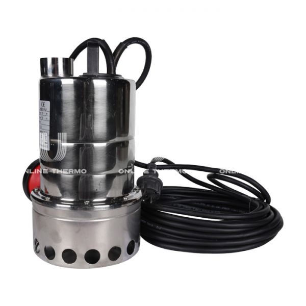 Насос дренажный Stout с поплавком, корпус и рабочее колесо из нержавеющей стали