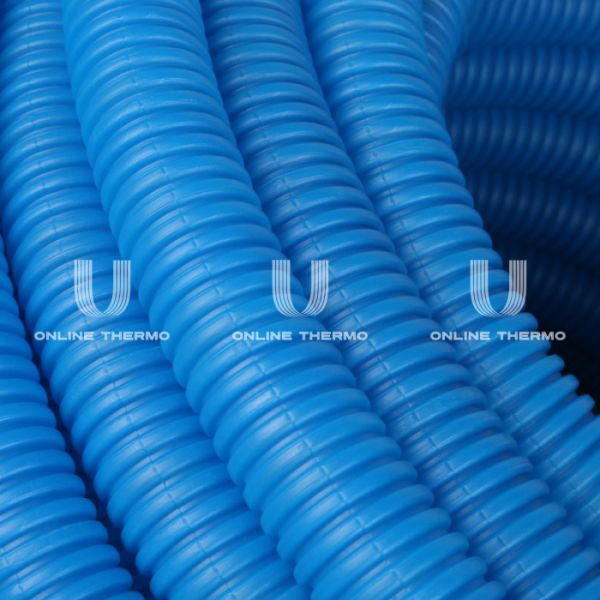 Труба гофрированная Stout SPG-0001-503225 ПНД 32 мм, синяя, (для труб 25 мм), бухта 50 м