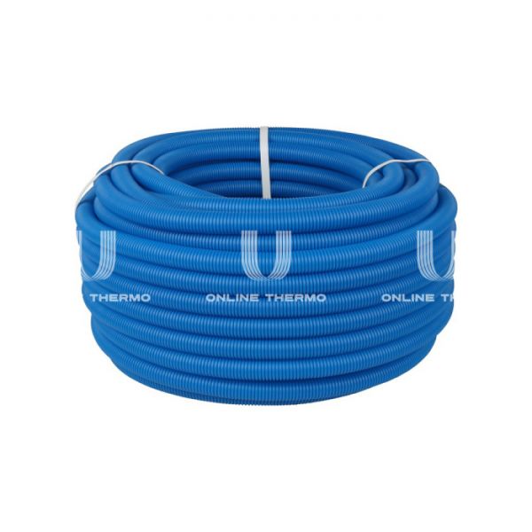 Труба гофрированная Stout SPG-0001-503525 ПНД 35 мм, синяя (для труб 25 мм), бухта 50 м