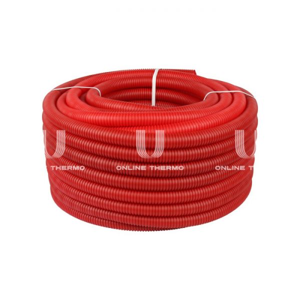 Труба гофрированная Stout SPG-0002-503225 ПНД 32 мм, красная, (для труб 25 мм), бухта 50 м