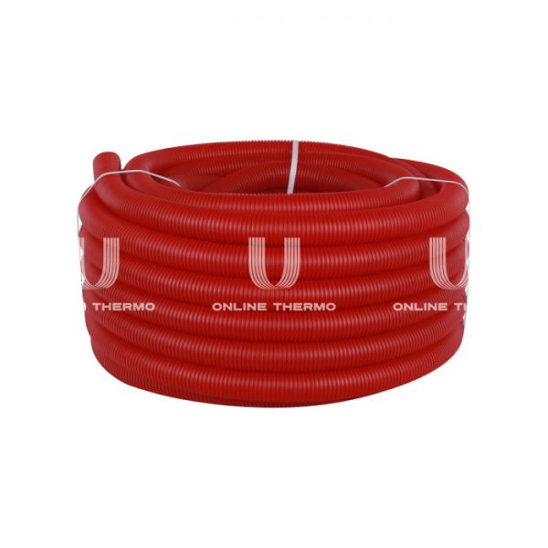 Труба гофрированная Stout SPG-0002-504032 ПНД 40 мм, красная, (для труб 25-32 мм), бухта 30 м