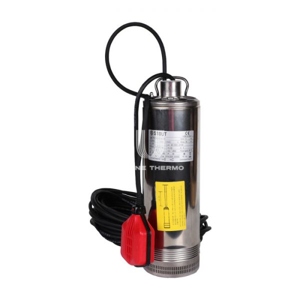 Насос колодезный Stout с поплавком, плавающие рабочие колеса, корпус AISI304