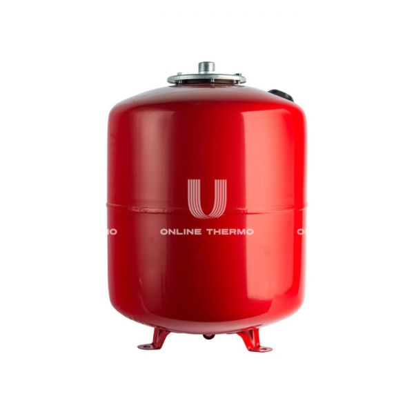 Расширительный бак для отопления Stout STH-0006-000100, 100 л, красный вертикальный, на ножках