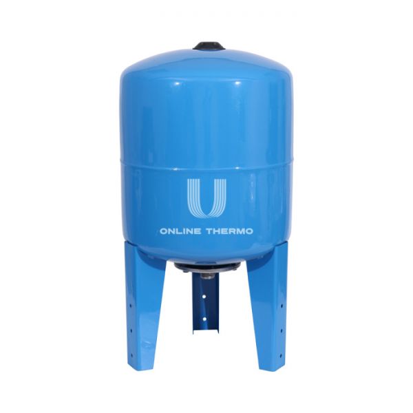 Гидроаккумулятор (расширительный бак) для водоснабжения Stout STW-0002-000050, 50 л, синий вертикальный, на ножках