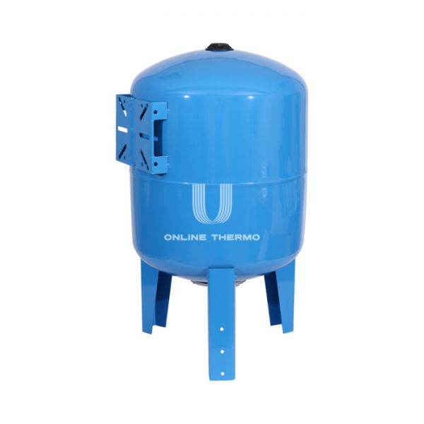 Гидроаккумулятор (расширительный бак) для водоснабжения Stout STW-0002-000080, 80 л, синий вертикальный, на ножках