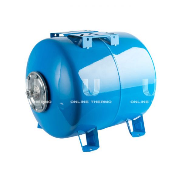 Гидроаккумулятор (расширительный бак) для водоснабжения Stout STW-0003-000300, 300 л, синий горизонтальный, на ножках