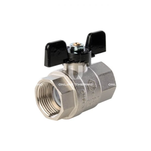 Кран шаровой Stout полнопроходной, ВР, ручка бабочка 1"