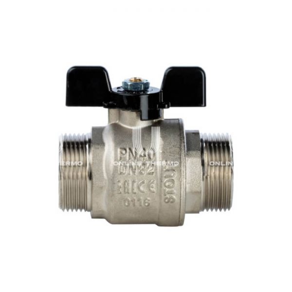 Кран шаровой Stout полнопроходной, НР, ручка бабочка 1" 1/4