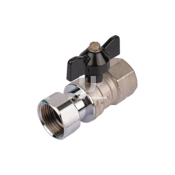 Кран шаровой Stout с накидной гайкой, ВР-НГ, 3/4"x3/4", ручка бабочка