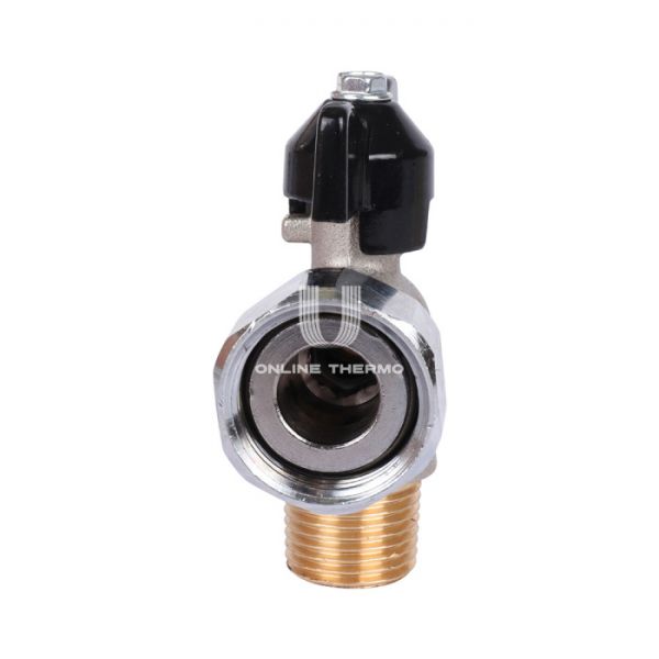 Кран шаровый угловой с накидной гайкой Stout SVB-0010-001520 1/2"x3/4" НР-НГ, ручка-бабочка