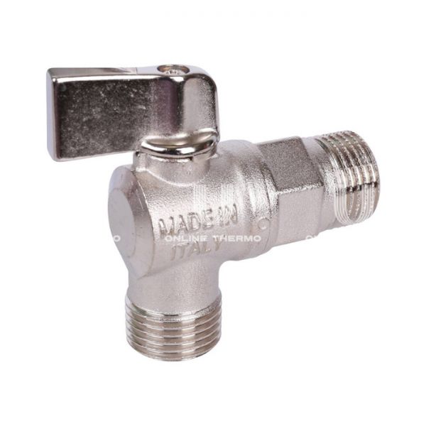 Кран шаровой Stout угловой 1/2", для бытовой техники