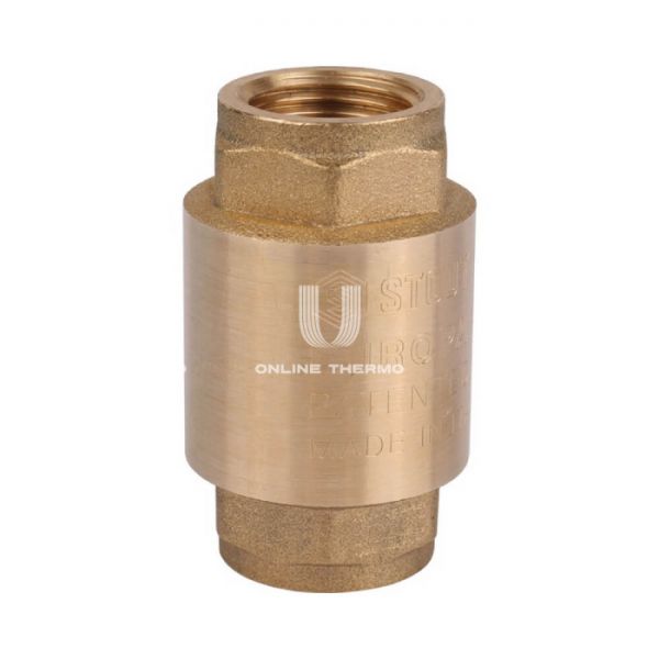 Клапан обратный Stout пружинный муфтовый с металлическим седлом, 1 1/4"