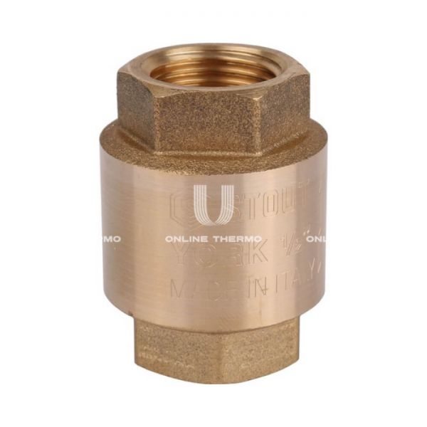 Клапан обратный Stout пружинный муфтовый с пластиковым седлом, 1/2"