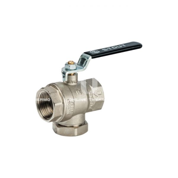 Кран шаровой Stout с фильтром 1"