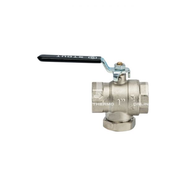 Кран шаровой Stout с фильтром 1"