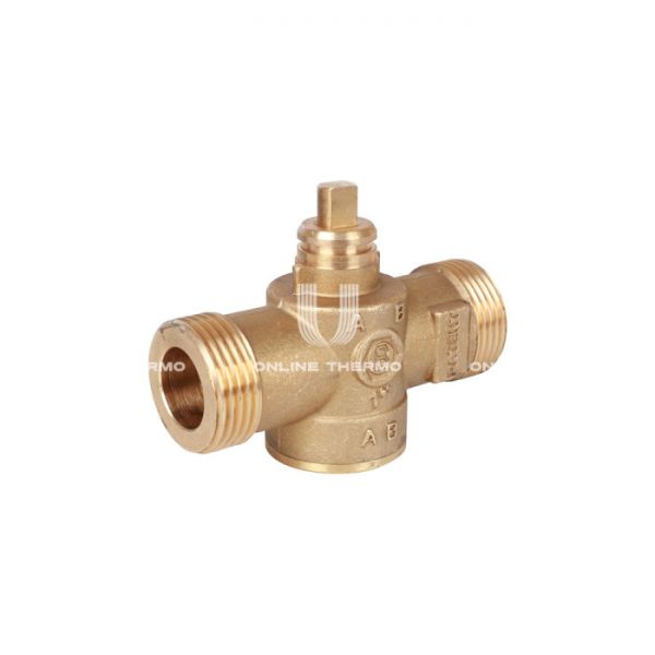 Двухходовой зонный (зональный) клапан Stout SVM-0070-200025 1" НР, Kvs 12, с сервоприводом 230V