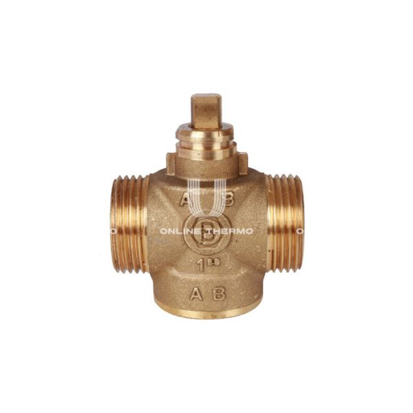 Двухходовой зонный (зональный) клапан Stout SVM-0070-200125 1" НР, Kvs 12, с сервоприводом 230V, компактный