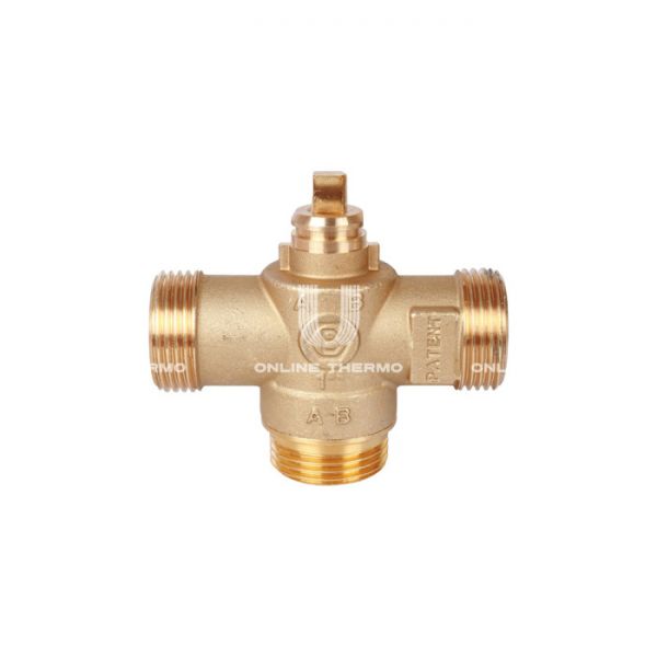 Трехходовой зонный (зональный) клапан Stout SVM-0070-300025 НР 1", Kvs 8, с сервоприводом 230V