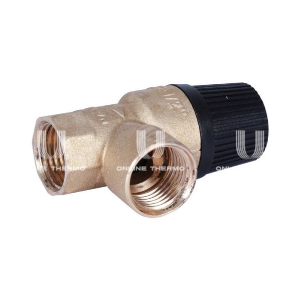 Клапан предохранительный Stout 30х1/2", черная крышка