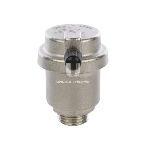 Автоматический воздухоотводчик Stout SVS-0012-000015 1/2", боковой выпуск, никелированный, с уплотнением O-ring