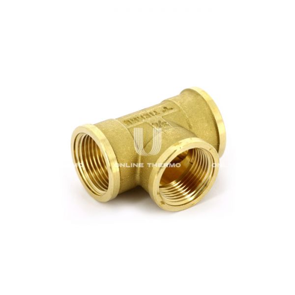 Тройник равносторонний с внутренней резьбой Tiemme 1500003, ВР 1/2", серия 1570