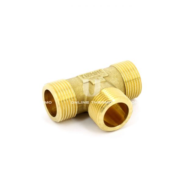 Тройник равносторонний с наружной резьбой Tiemme 1500216, НР 1", серия 1572