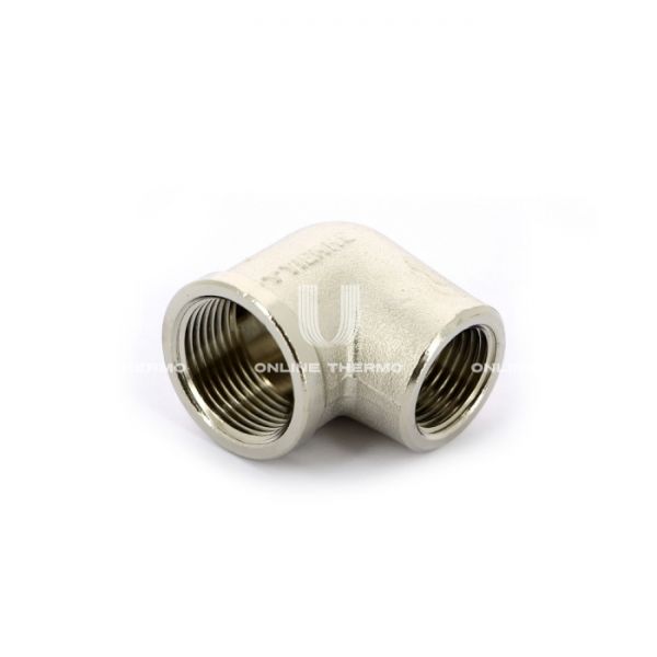 Угольник (угол) 90◦ переходной с внутренней резьбой Tiemme 1500353, ВР 1 1/4"х1 1/4", никелированный, серия 1560N