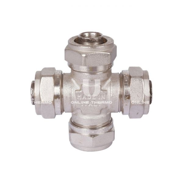 Крестовина равносторонняя Tiemme 1600088, 20 мм, никелированная, компрессионная