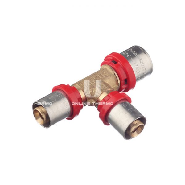 Тройник переходной Tiemme 1650008, 20x16x20 мм, пресс-фитинг