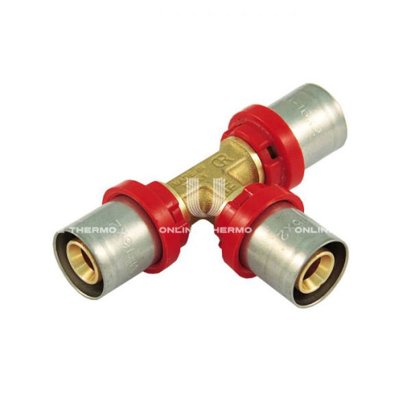 Тройник равносторонний Tiemme 1650018, 26 мм, пресс-фитинг