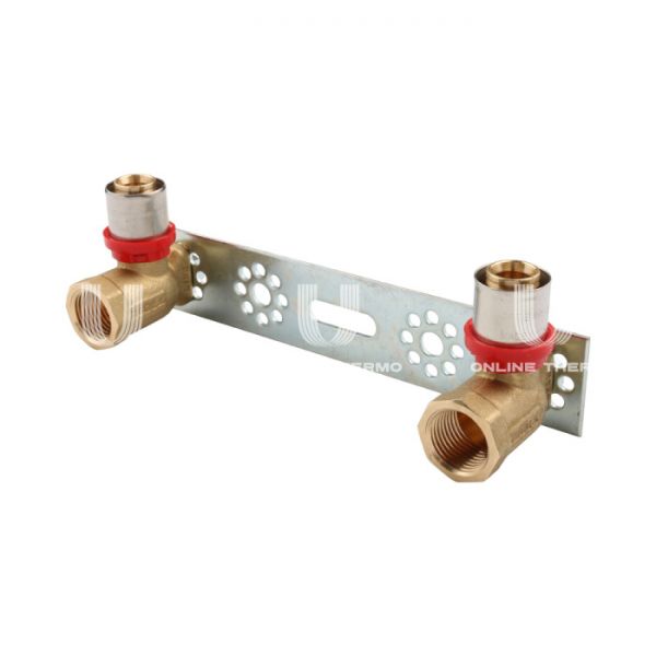 Настенный комплект (с водорозетками) для смесителя Tiemme 1650024 16x1/2'', пресс-фитинг