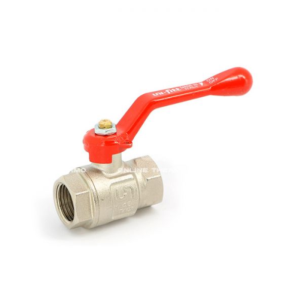 Кран шаровый Uni-Fitt Etalon 110L5000, 1 1/4" ВР-ВР, полнопроходной, ручка-рычаг