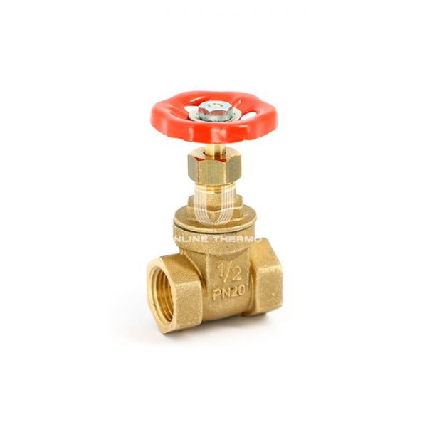 Латунная задвижка клиновая Uni-fitt 142G3000 PN20 3/4" ВР