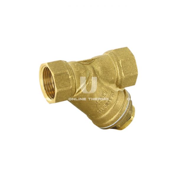 Косой фильтр механической (грубой) очистки Uni-fitt 213G3000 3/4" ВР-ВР, с магнитом, 1000 мкм