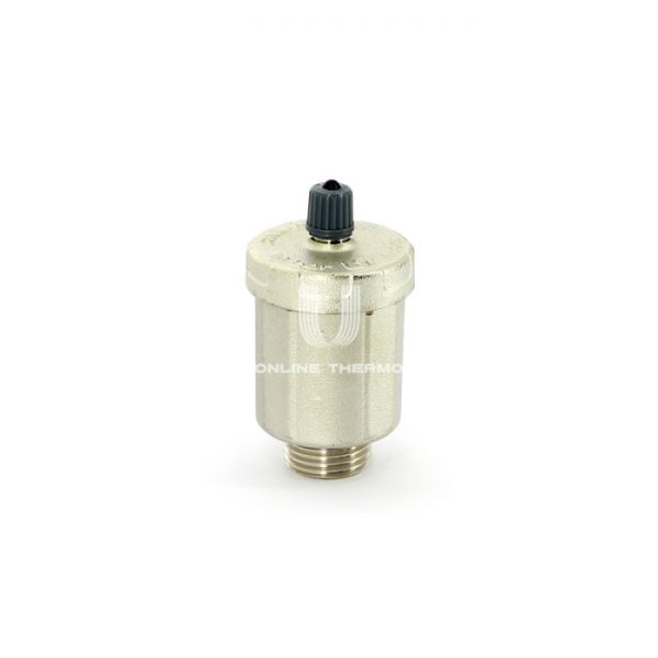 Автоматический воздухоотводчик Uni-fitt 234N2000 1/2" НР, никелированный, вертикальный выпуск, с уплотнением O-ring