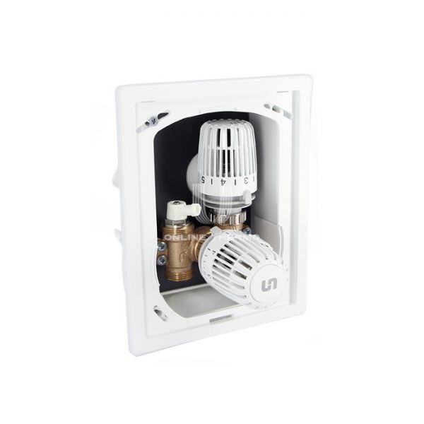 Набор терморегулятора Uni-Fitt Heatbox D 466D0200, 0-50°C, крышка белый пластик