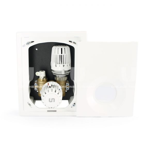 Набор терморегулятора Uni-Fitt Heatbox D 466D0200, 0-50°C, крышка белый пластик