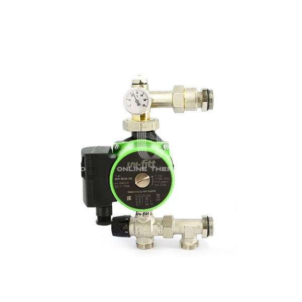 Насосно-смесительный узел Uni-Fitt Solomix X 473S0800, с наружной резьбой 1", c насосом Uni-Fitt SCP 25/60 130