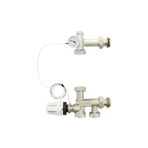 Насосно-смесительный узел Uni-Fitt Solomix Mini 474M1100, с наружной резьбой 1", без насоса