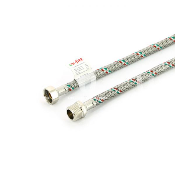 Гибкая подводка для воды Uni-Fitt 501S2012 1/2" ВР-НР, длина 1200 мм