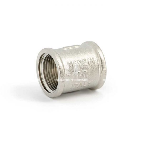 Муфта равносторонняя с внутренней резьбой Uni-Fitt 602N2200, ВР 1/2", никелированная