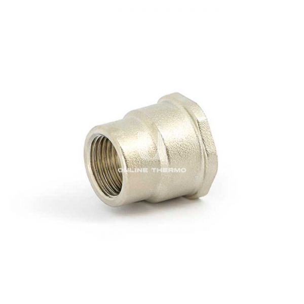 Муфта переходная с внутренней резьбой Uni-Fitt 602N6500, ВР 1 1/2"х1 1/4", никелированная