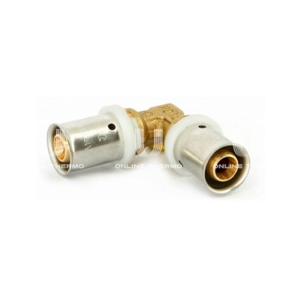 *Угольник (угол) 90° равносторонний Uni-fitt 703G6600, 16 мм, пресс-фитинг