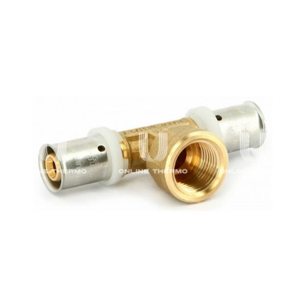 Тройник с внутренней резьбой Uni-fitt 707G6260, 16x1/2"x16, пресс-фитинг