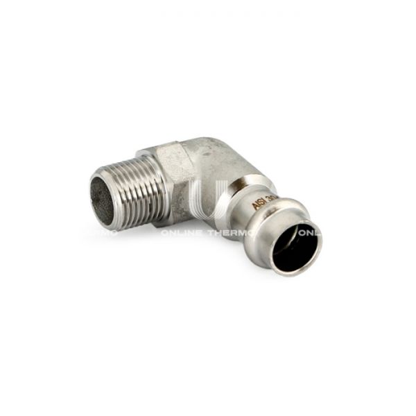 Угольник переходной однораструбный с наружной резьбой Uni-Fitt 785S4400 1"?28 мм, пресс-обжим