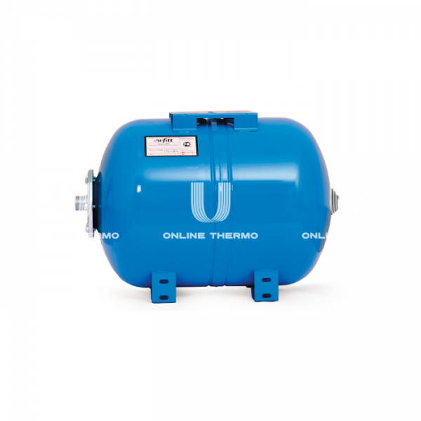 Гидроаккумулятор (расширительный бак) для водоснабжения Uni-Fitt WAO150, 150 л, синий, горизонтальный, на ножках