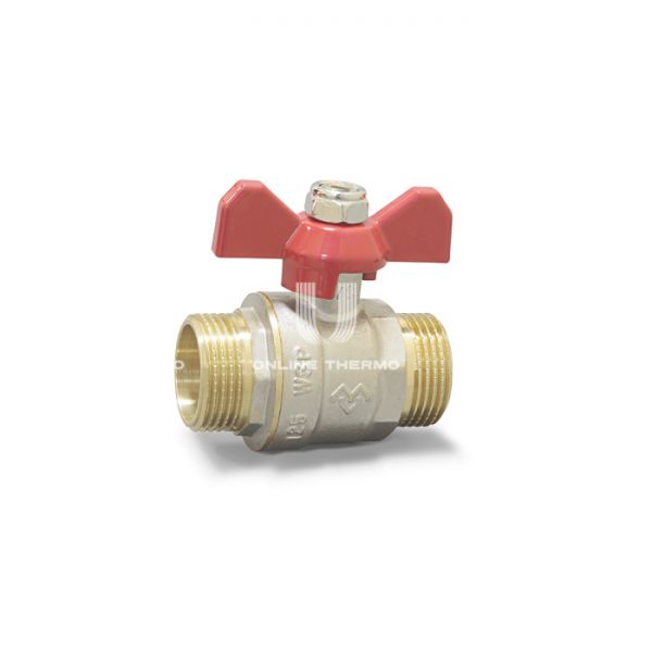 Кран шаровый Varmega Classico VM00603 1" НР-НР, полнопроходной, ручка-бабочка