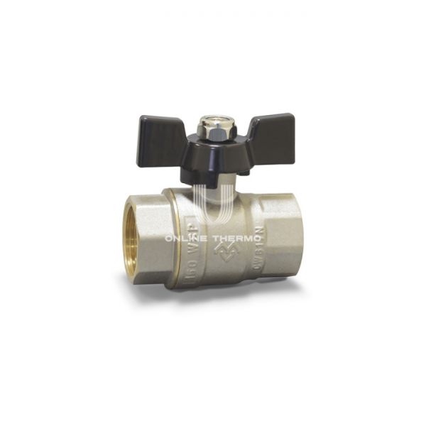 Кран шаровый Varmega Toro VM02302 3/4" ВР-ВР, полнопроходной, ручка-бабочка